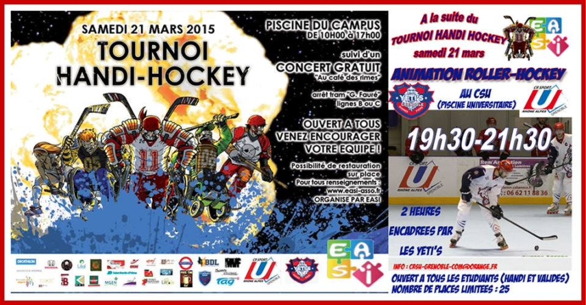 Tournoi de handi-hockey et initiation au roller-hockey ce samedi